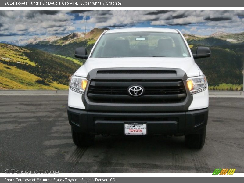 Super White / Graphite 2014 Toyota Tundra SR Double Cab 4x4