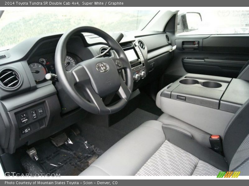 Super White / Graphite 2014 Toyota Tundra SR Double Cab 4x4