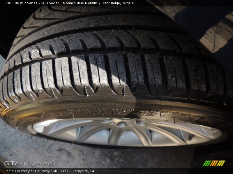 Monaco Blue Metallic / Dark Beige/Beige III 2006 BMW 7 Series 750Li Sedan