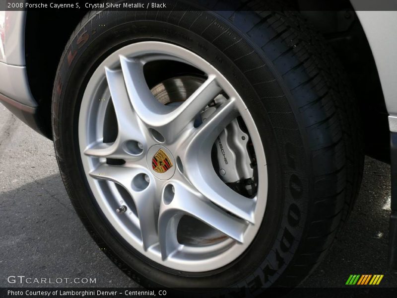 Crystal Silver Metallic / Black 2008 Porsche Cayenne S