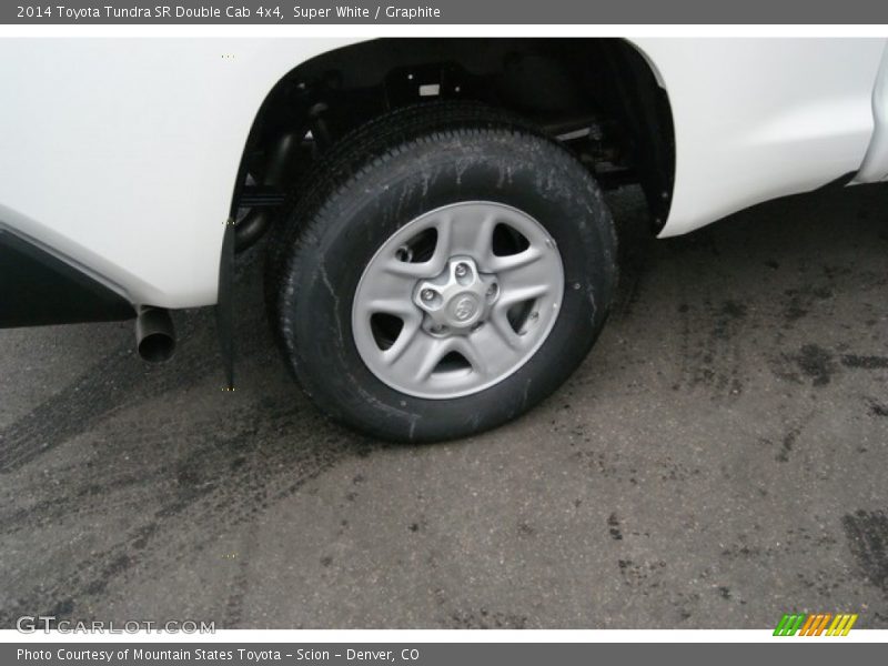Super White / Graphite 2014 Toyota Tundra SR Double Cab 4x4