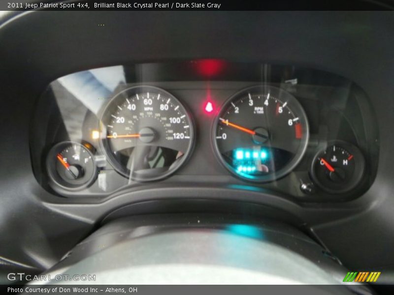 Brilliant Black Crystal Pearl / Dark Slate Gray 2011 Jeep Patriot Sport 4x4