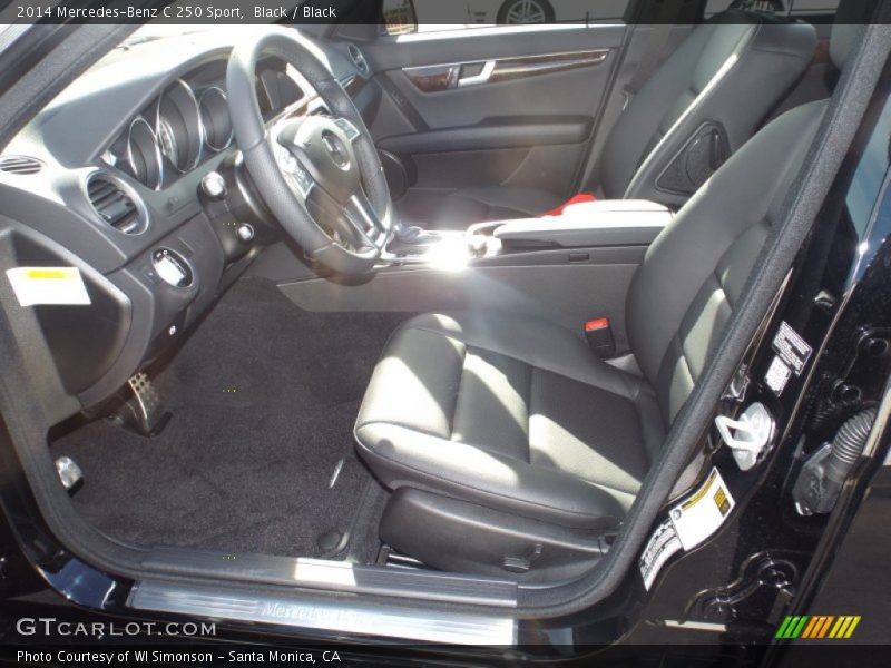 Black / Black 2014 Mercedes-Benz C 250 Sport