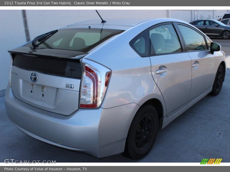 Classic Silver Metallic / Misty Gray 2012 Toyota Prius 3rd Gen Two Hybrid