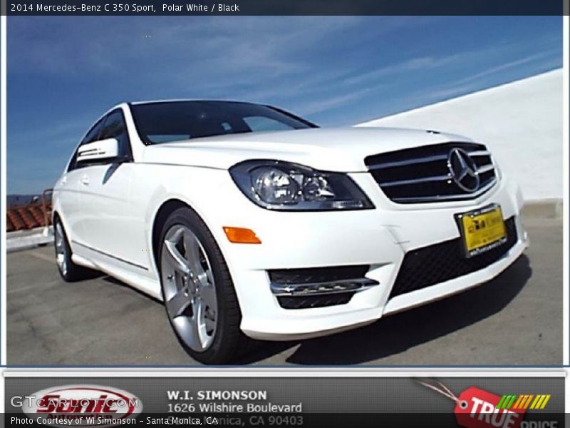 Polar White / Black 2014 Mercedes-Benz C 350 Sport