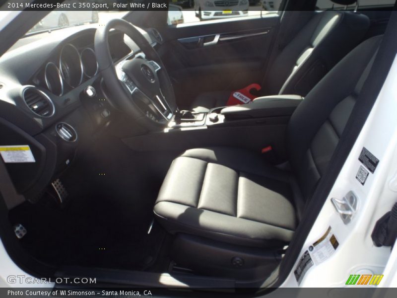 Polar White / Black 2014 Mercedes-Benz C 350 Sport