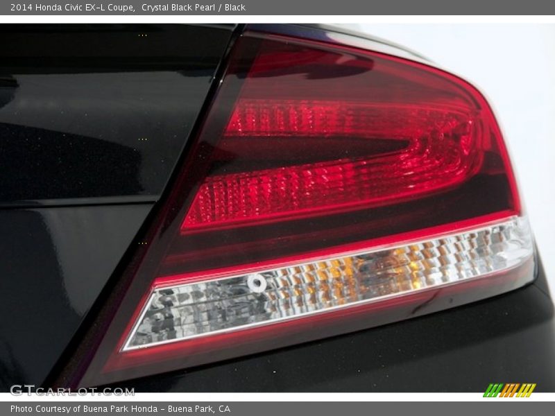 Crystal Black Pearl / Black 2014 Honda Civic EX-L Coupe