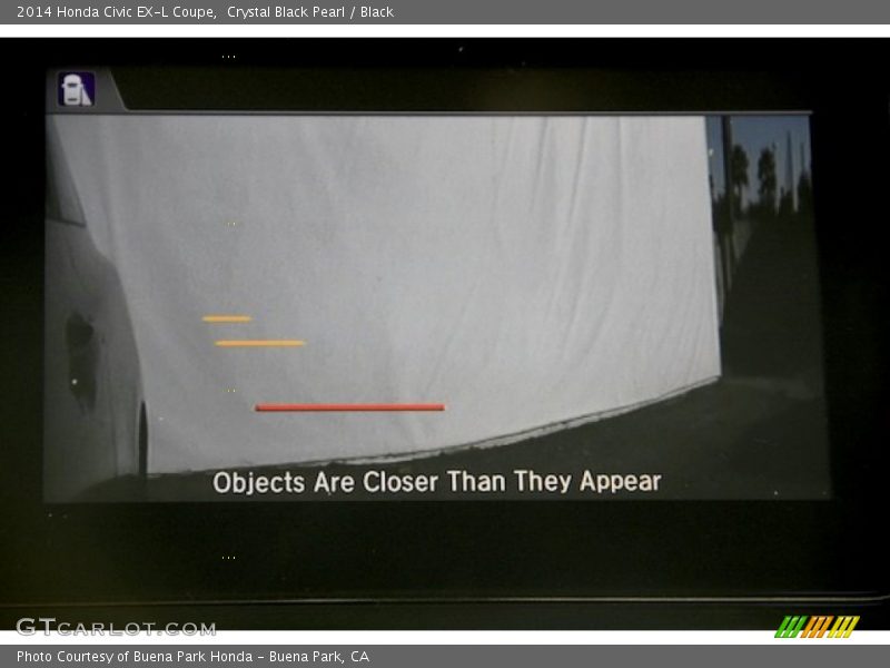 Crystal Black Pearl / Black 2014 Honda Civic EX-L Coupe