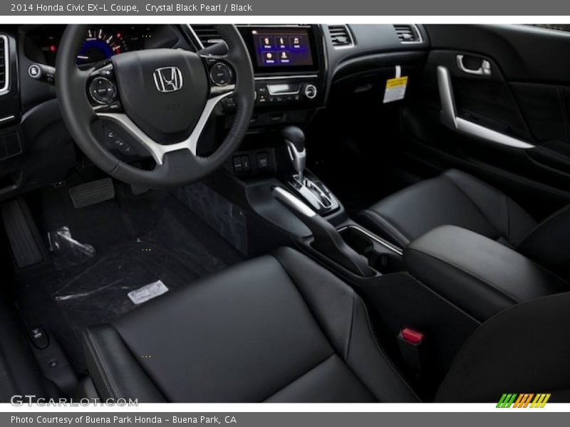 Black Interior - 2014 Civic EX-L Coupe 