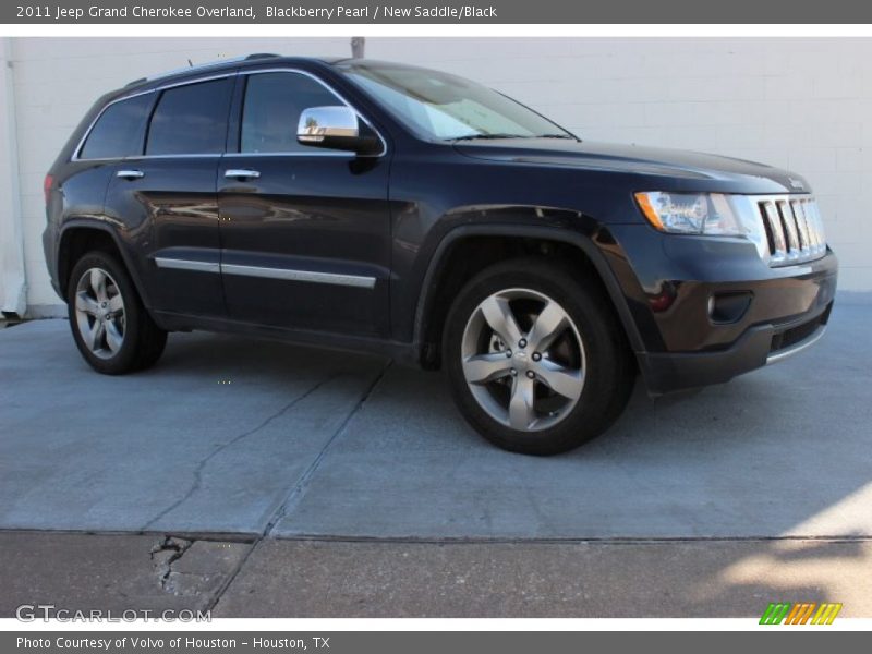 Blackberry Pearl / New Saddle/Black 2011 Jeep Grand Cherokee Overland