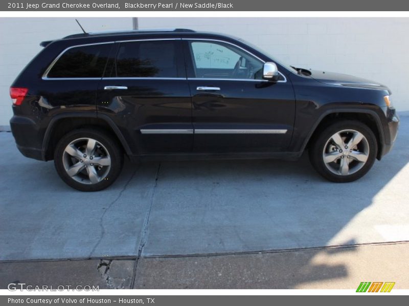 Blackberry Pearl / New Saddle/Black 2011 Jeep Grand Cherokee Overland