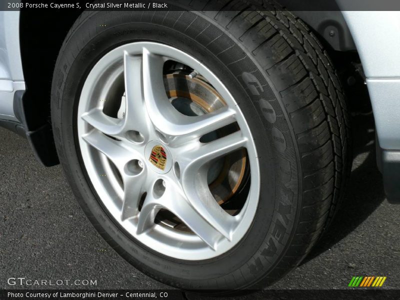 Crystal Silver Metallic / Black 2008 Porsche Cayenne S