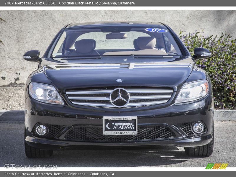 Obsidian Black Metallic / Savanna/Cashmere 2007 Mercedes-Benz CL 550