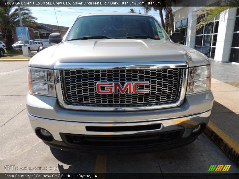 Silver Birch Metallic / Dark Titanium/Light Titanium 2009 GMC Sierra 1500 SLE Crew Cab