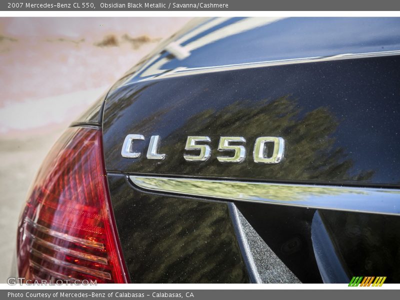 Obsidian Black Metallic / Savanna/Cashmere 2007 Mercedes-Benz CL 550