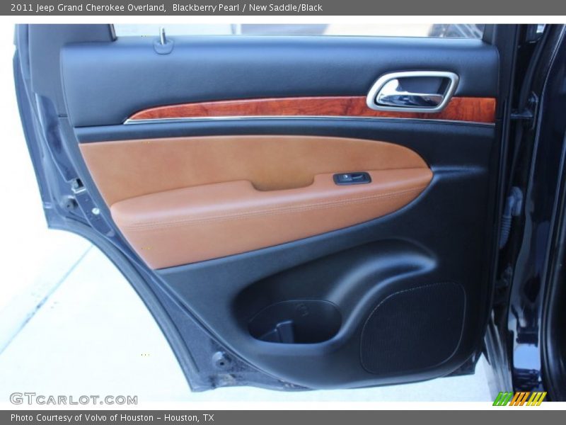 Blackberry Pearl / New Saddle/Black 2011 Jeep Grand Cherokee Overland