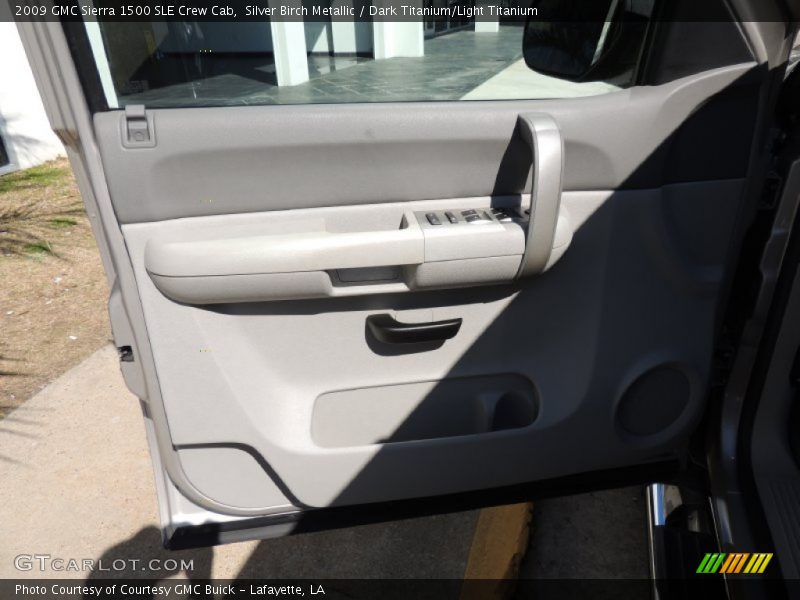 Silver Birch Metallic / Dark Titanium/Light Titanium 2009 GMC Sierra 1500 SLE Crew Cab