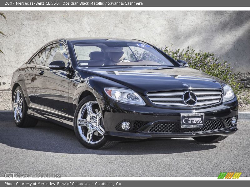 Obsidian Black Metallic / Savanna/Cashmere 2007 Mercedes-Benz CL 550