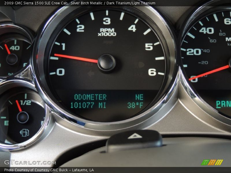 Silver Birch Metallic / Dark Titanium/Light Titanium 2009 GMC Sierra 1500 SLE Crew Cab