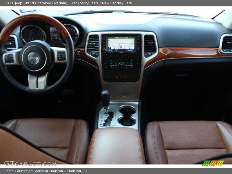 Blackberry Pearl / New Saddle/Black 2011 Jeep Grand Cherokee Overland