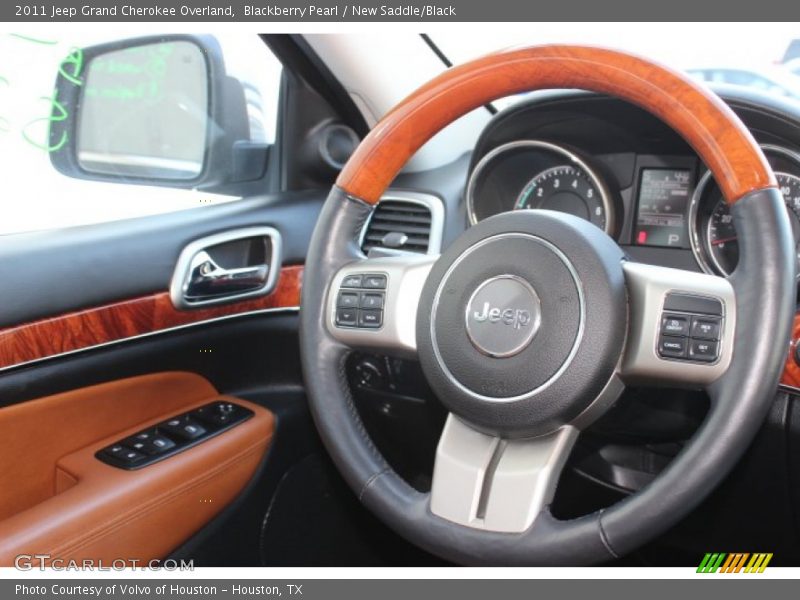 Blackberry Pearl / New Saddle/Black 2011 Jeep Grand Cherokee Overland