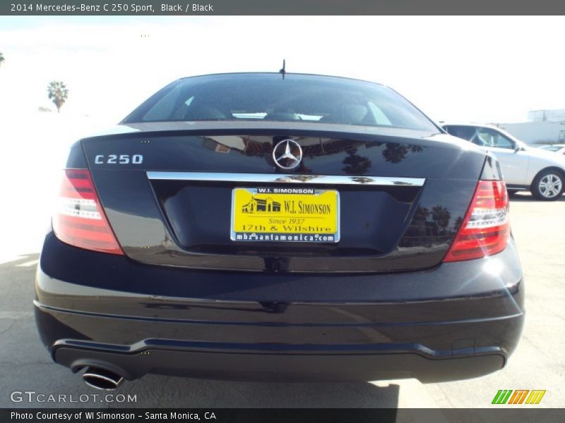 Black / Black 2014 Mercedes-Benz C 250 Sport