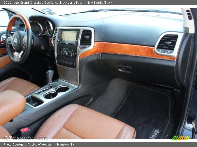 Blackberry Pearl / New Saddle/Black 2011 Jeep Grand Cherokee Overland