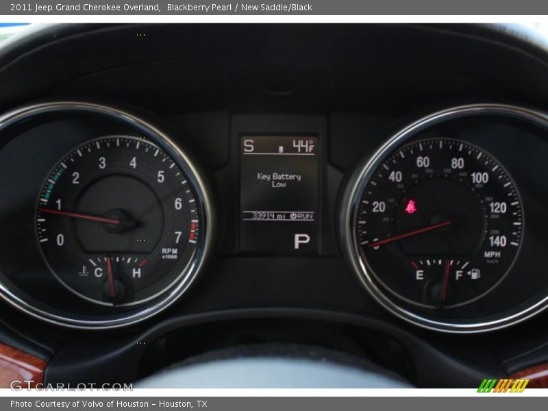 Blackberry Pearl / New Saddle/Black 2011 Jeep Grand Cherokee Overland