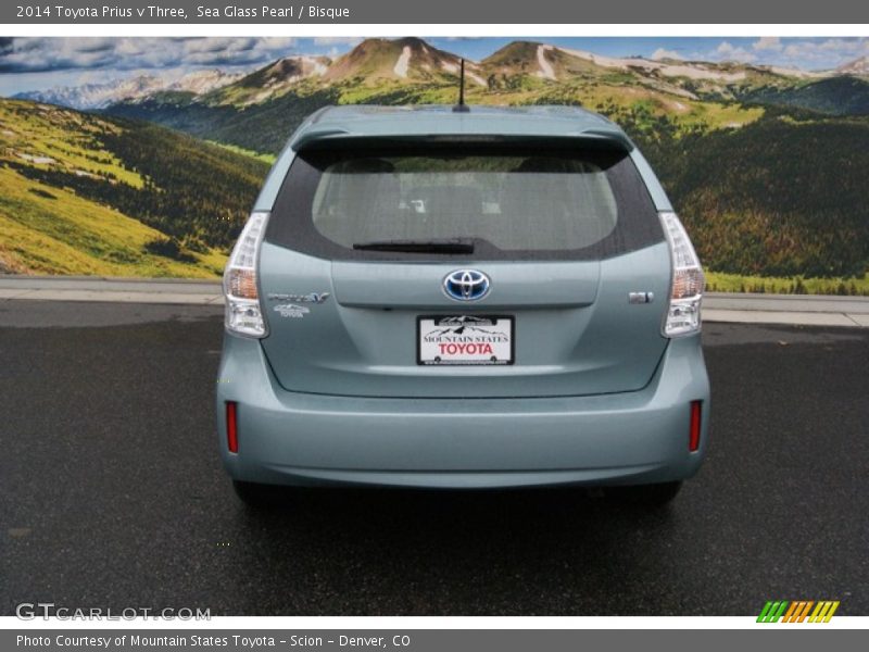 Sea Glass Pearl / Bisque 2014 Toyota Prius v Three