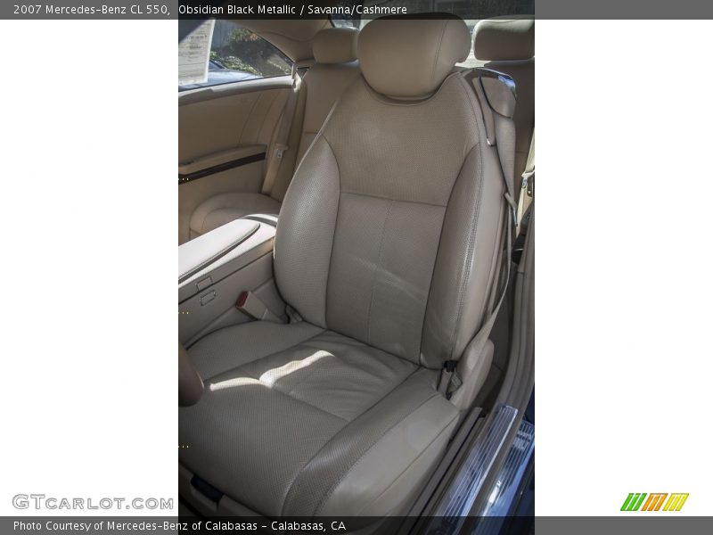 Obsidian Black Metallic / Savanna/Cashmere 2007 Mercedes-Benz CL 550