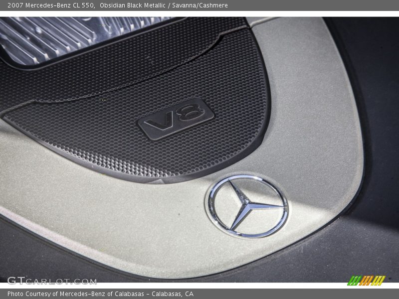 Obsidian Black Metallic / Savanna/Cashmere 2007 Mercedes-Benz CL 550