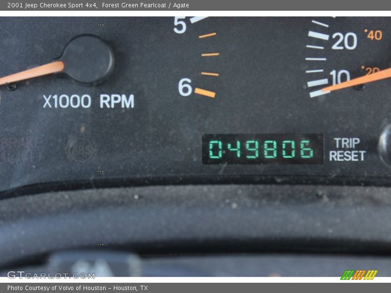 Forest Green Pearlcoat / Agate 2001 Jeep Cherokee Sport 4x4