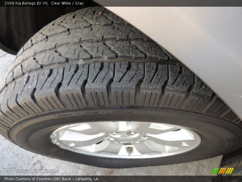 Clear White / Gray 2009 Kia Borrego EX V6