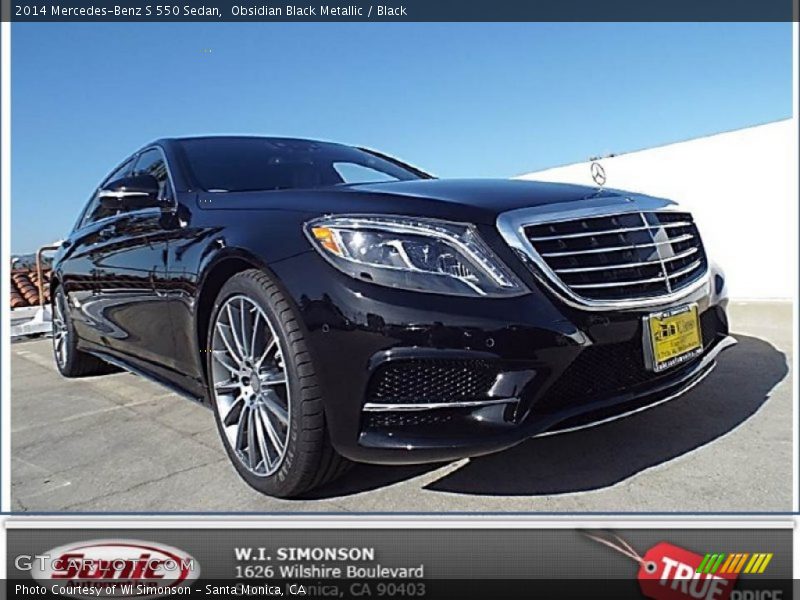 Obsidian Black Metallic / Black 2014 Mercedes-Benz S 550 Sedan