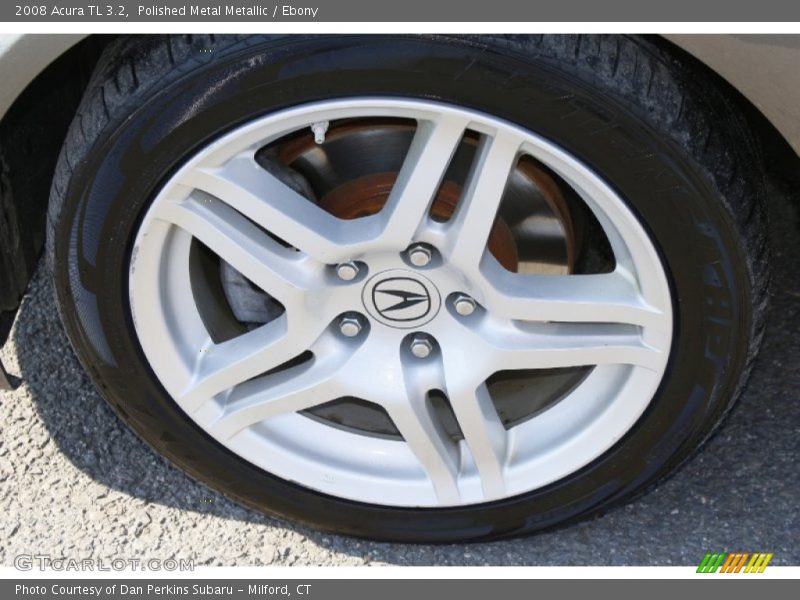 Polished Metal Metallic / Ebony 2008 Acura TL 3.2