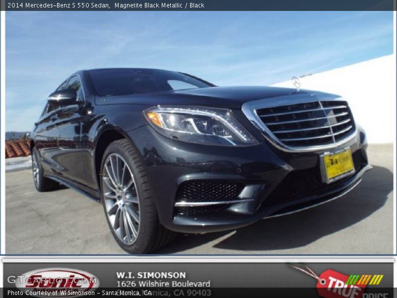 Magnetite Black Metallic / Black 2014 Mercedes-Benz S 550 Sedan