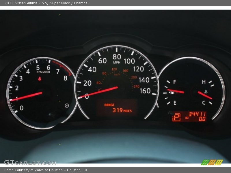 Super Black / Charcoal 2012 Nissan Altima 2.5 S