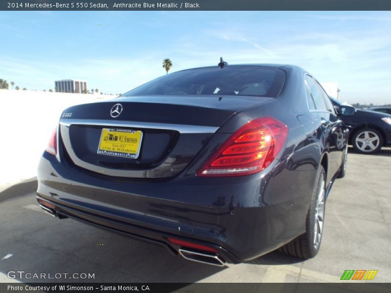 Anthracite Blue Metallic / Black 2014 Mercedes-Benz S 550 Sedan