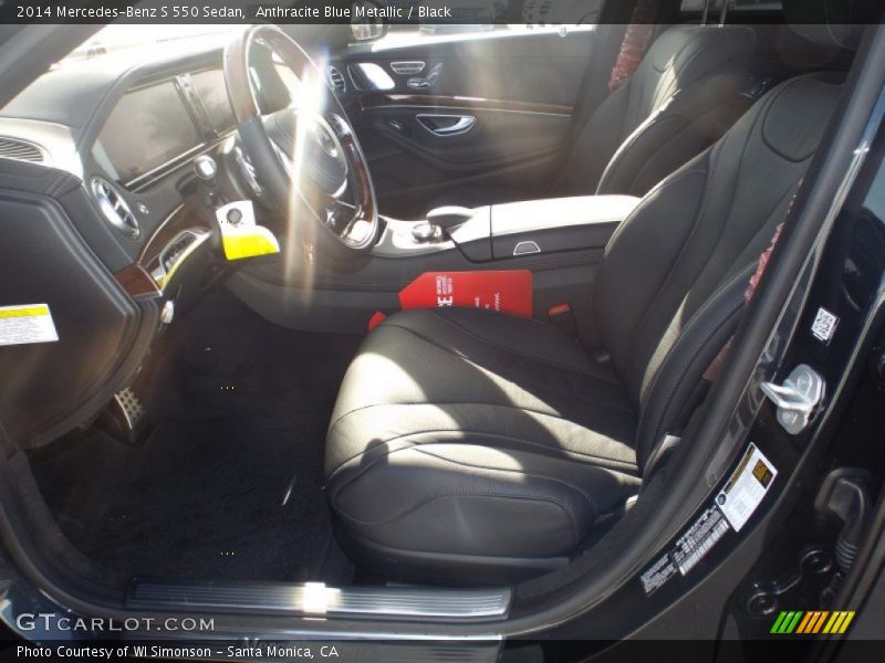 Anthracite Blue Metallic / Black 2014 Mercedes-Benz S 550 Sedan
