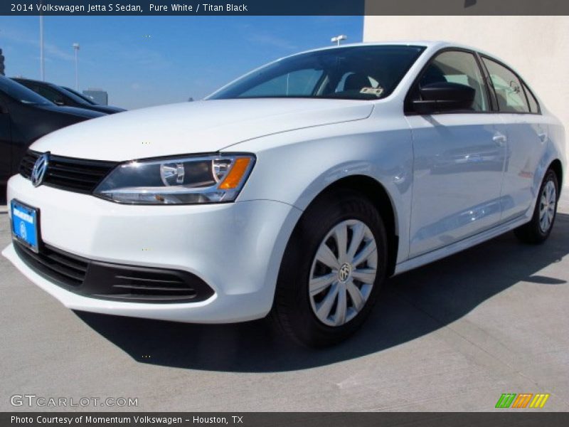 Pure White / Titan Black 2014 Volkswagen Jetta S Sedan
