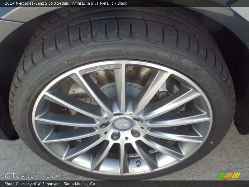 Anthracite Blue Metallic / Black 2014 Mercedes-Benz S 550 Sedan