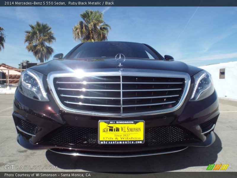 Ruby Black Metallic / Black 2014 Mercedes-Benz S 550 Sedan