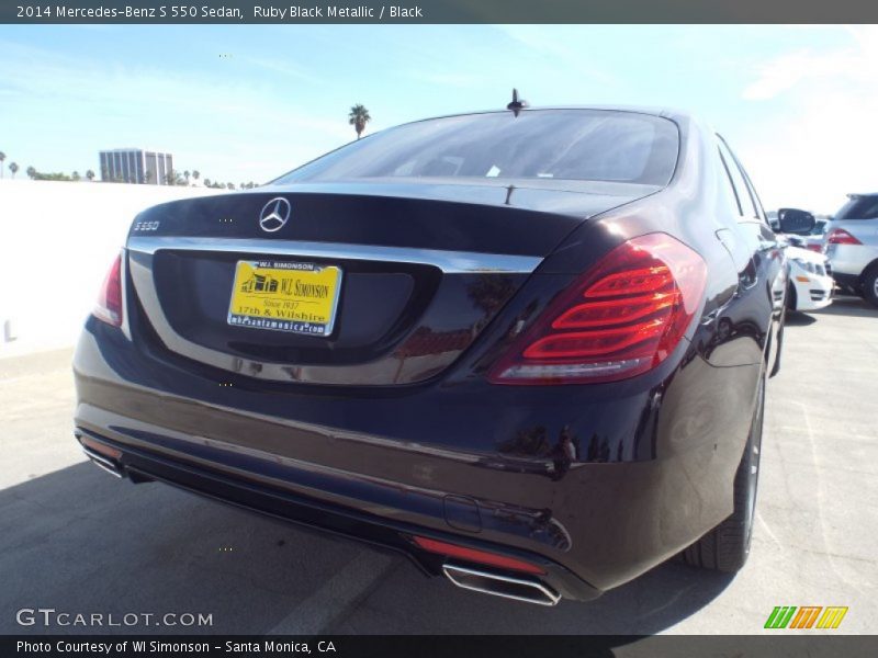Ruby Black Metallic / Black 2014 Mercedes-Benz S 550 Sedan