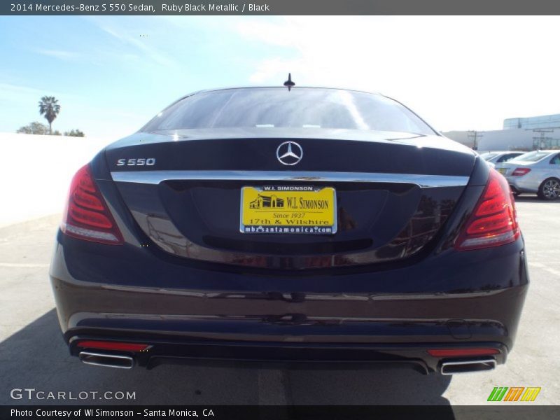 Ruby Black Metallic / Black 2014 Mercedes-Benz S 550 Sedan