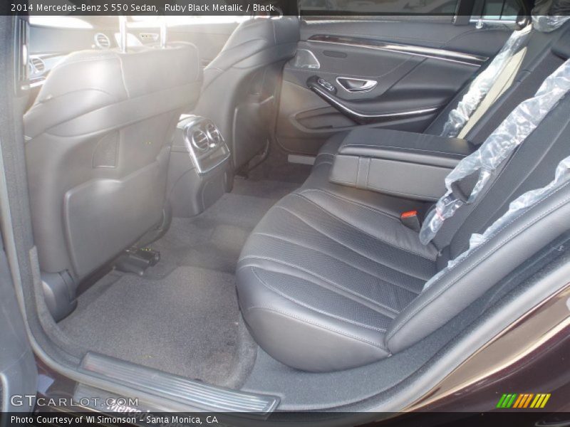 Ruby Black Metallic / Black 2014 Mercedes-Benz S 550 Sedan