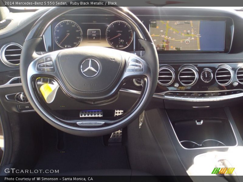 Ruby Black Metallic / Black 2014 Mercedes-Benz S 550 Sedan