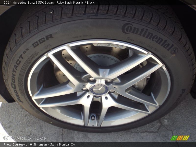 Ruby Black Metallic / Black 2014 Mercedes-Benz S 550 Sedan