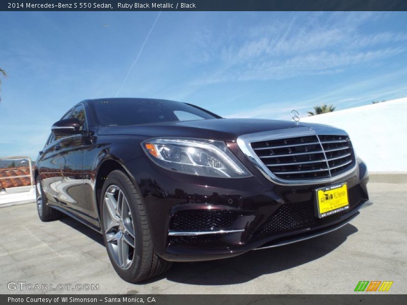 Ruby Black Metallic / Black 2014 Mercedes-Benz S 550 Sedan