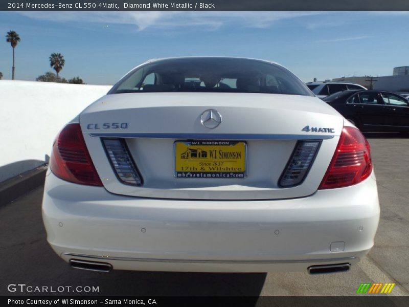 Diamond White Metallic / Black 2014 Mercedes-Benz CL 550 4Matic