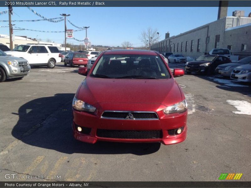 Rally Red Metallic / Black 2010 Mitsubishi Lancer GTS